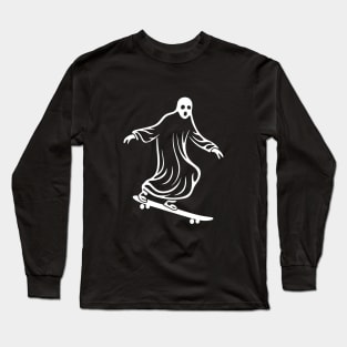 Skateboarding Ghost Long Sleeve T-Shirt